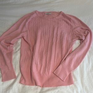 Baby Pink Christian Dior Cable Knit